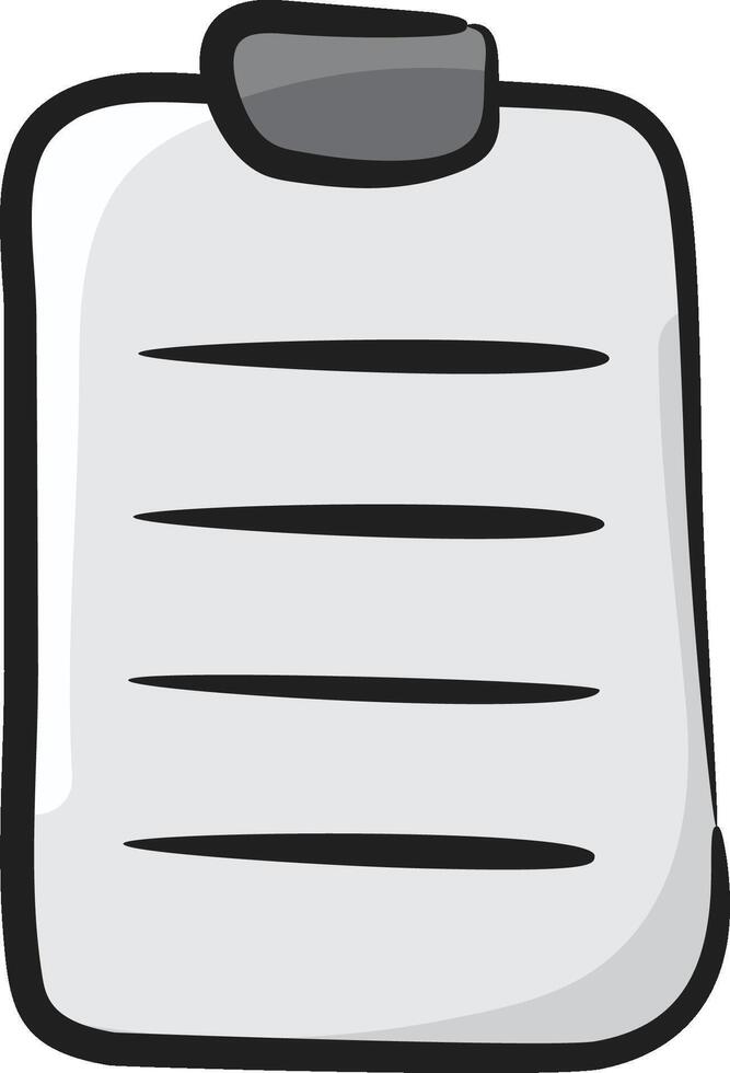 A clipboard with a pen on it vector