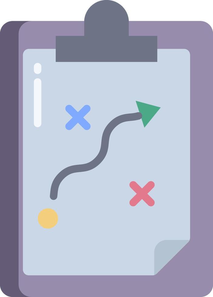 A clipboard with an arrow pointing to the right and a green arrow pointing to the left vector