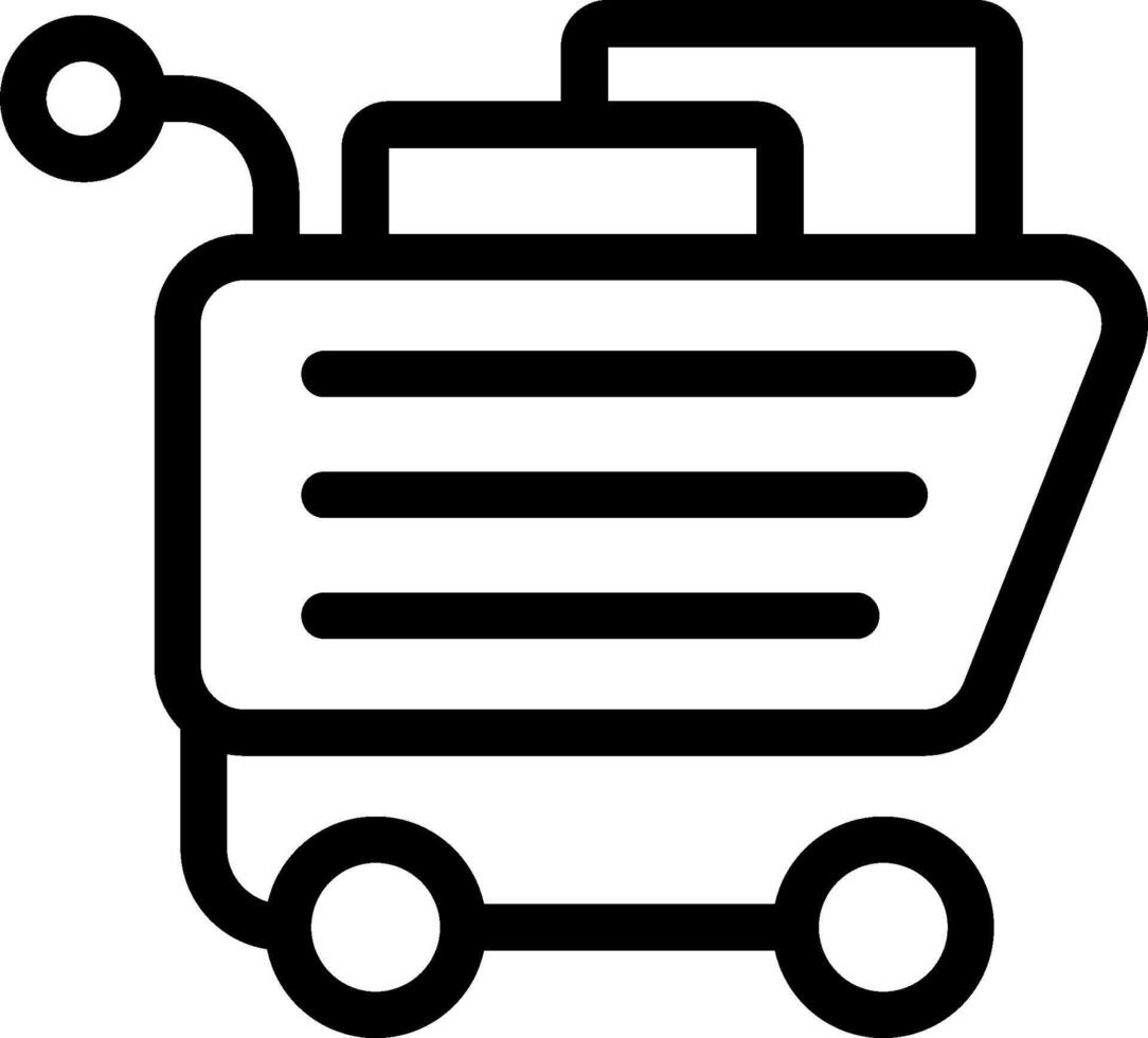 Shopping cart icon vector