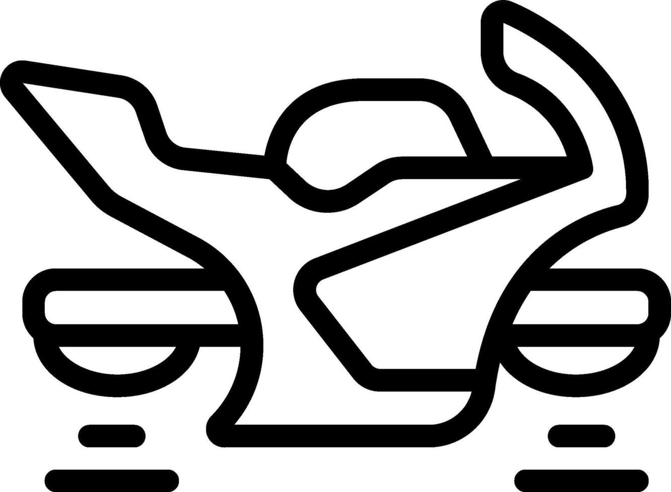 A motorcycle icon on a white background vector