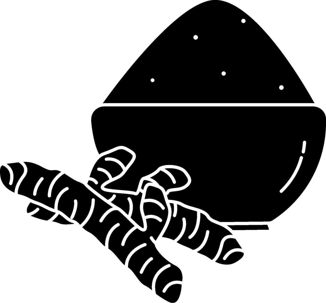 Black and white illustration of a bowl of black beans vector