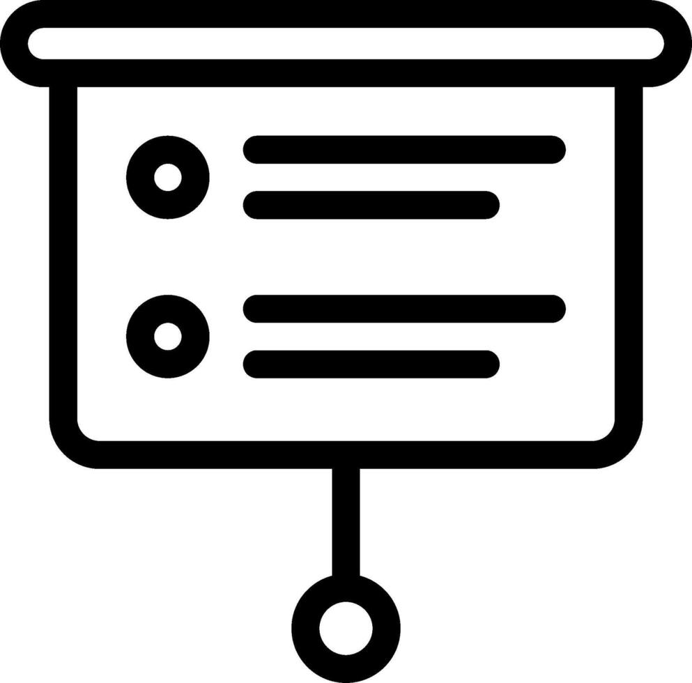 A black and white icon of a desk vector