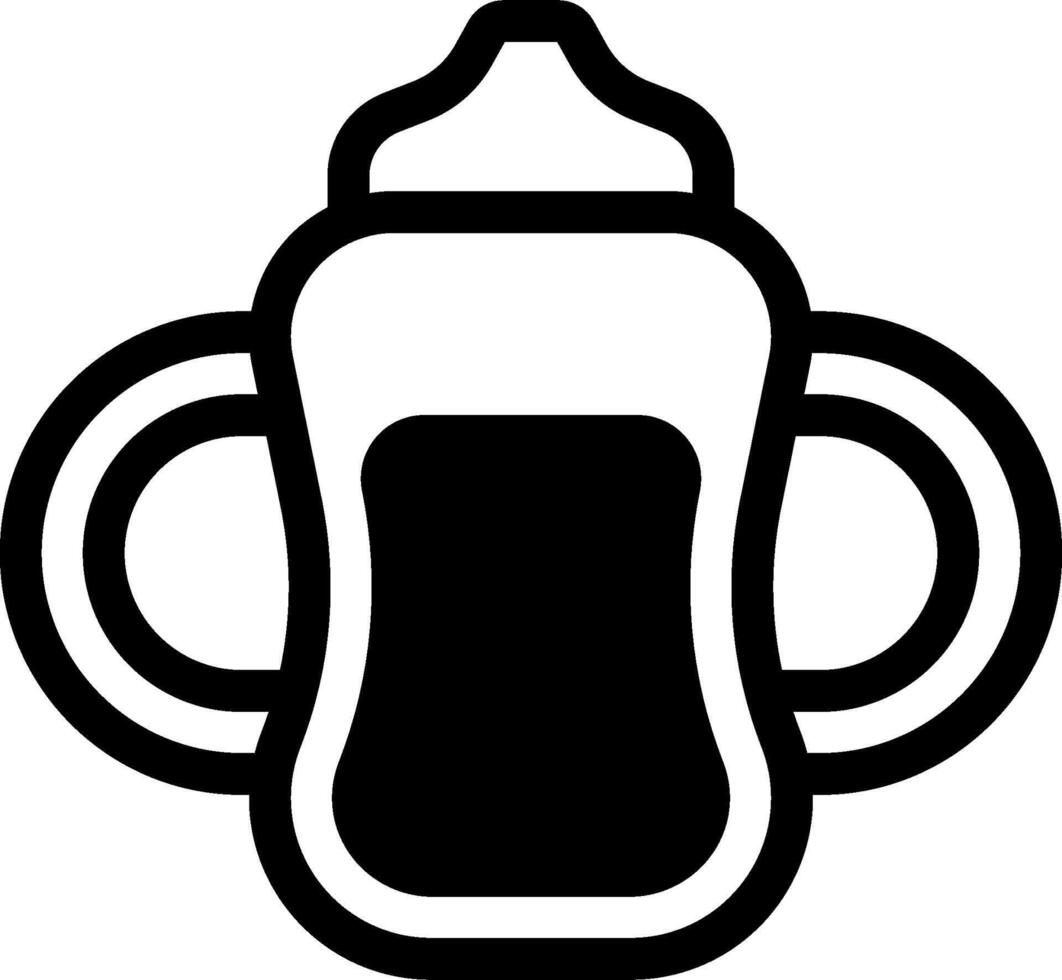 Baby bottle icon vector