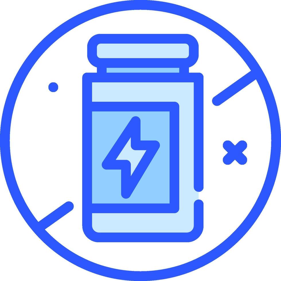 A bottle of pills with a lightning bolt on it vector