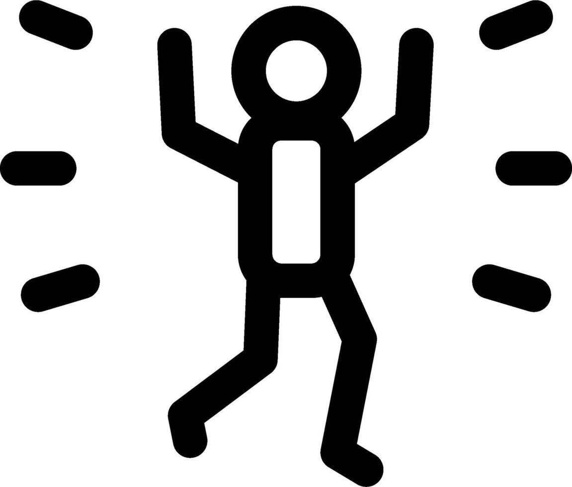 A stick figure is standing in front of a white background vector