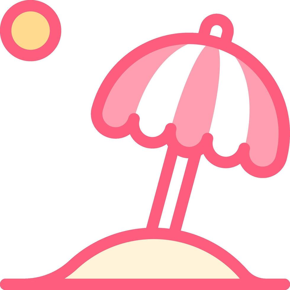 Beach umbrella clipart vector