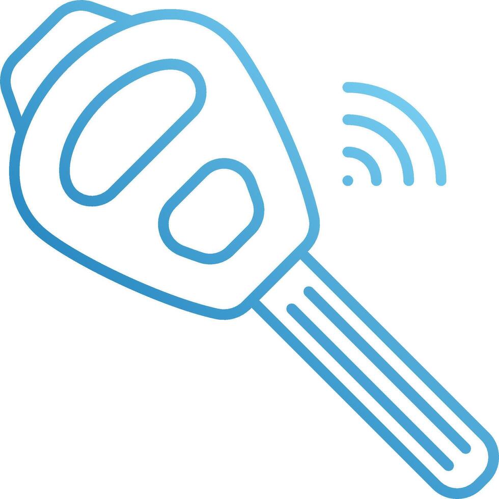A car key with a remote control icon vector