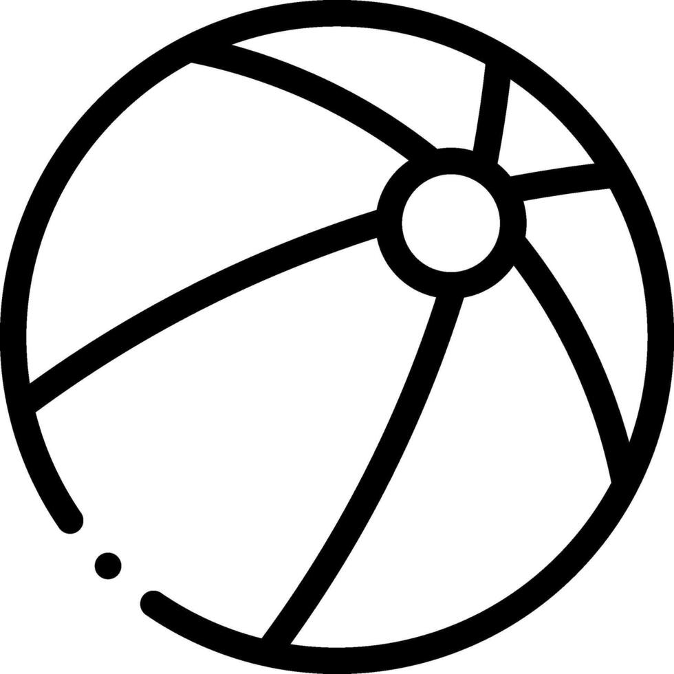 Beach ball icon vector