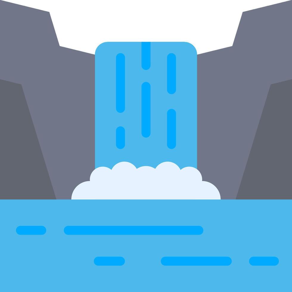 Waterfall icon in flat style illustration vector