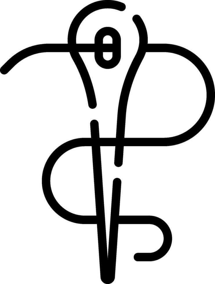A black and white logo of a snake vector