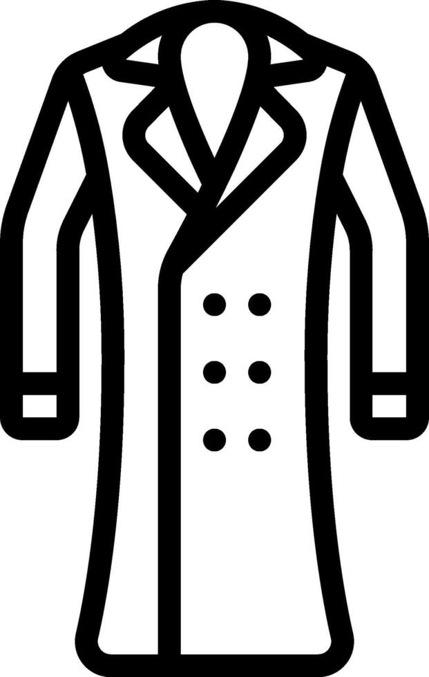 A coat icon on a white background vector