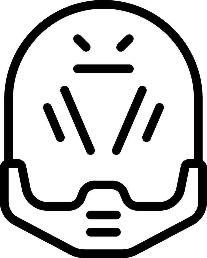 A helmet icon on a white background vector