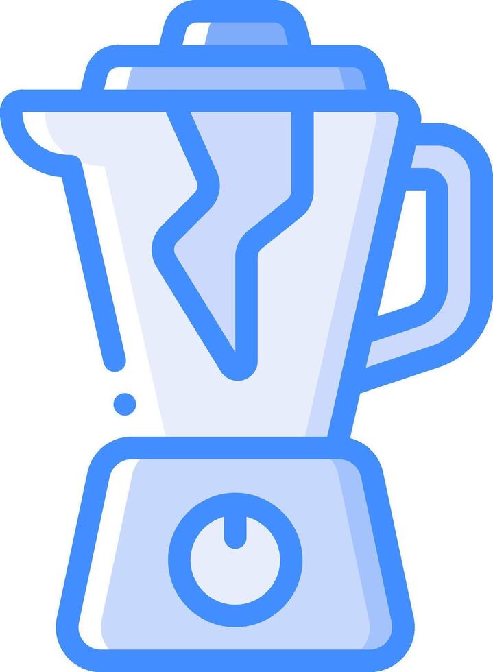 A blender icon with a broken lid vector