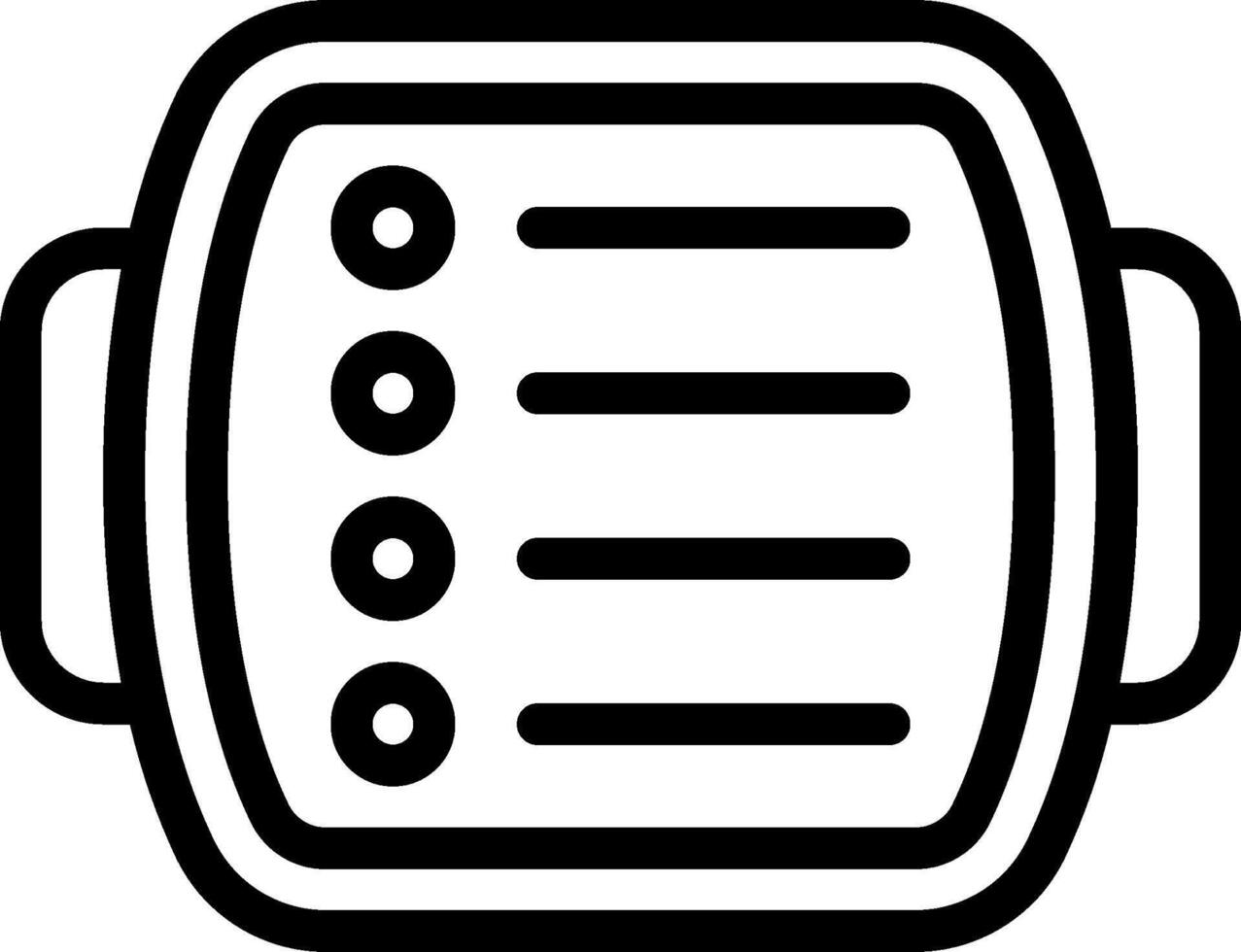 A black and white icon of a watch vector