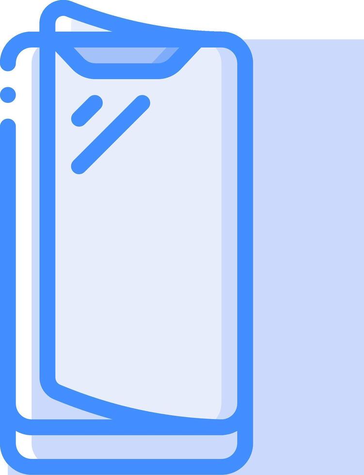 A blue and white icon of a book vector