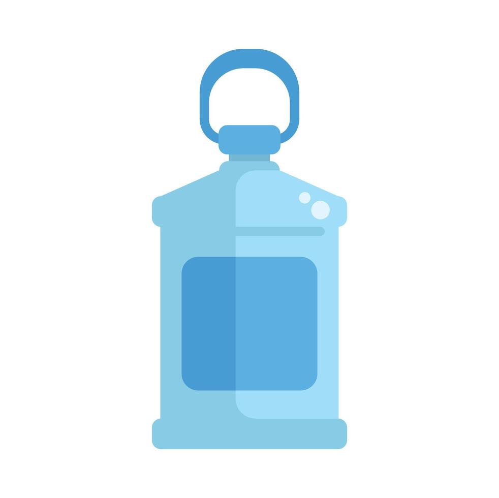 Big bottle of water with handle and blank label for your design vector