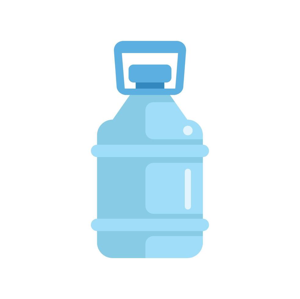 Big reusable water bottle with handle for sports and outdoor activities vector