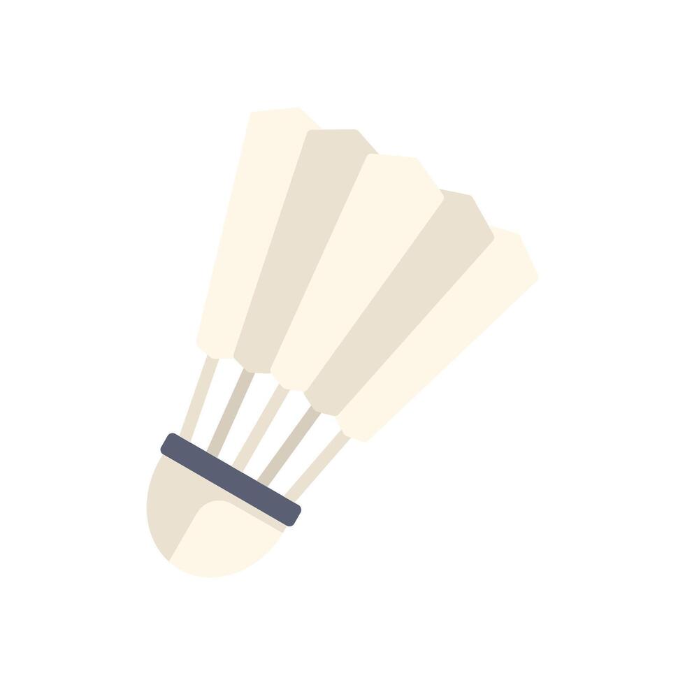 This shuttlecock is commonly used for playing badminton vector