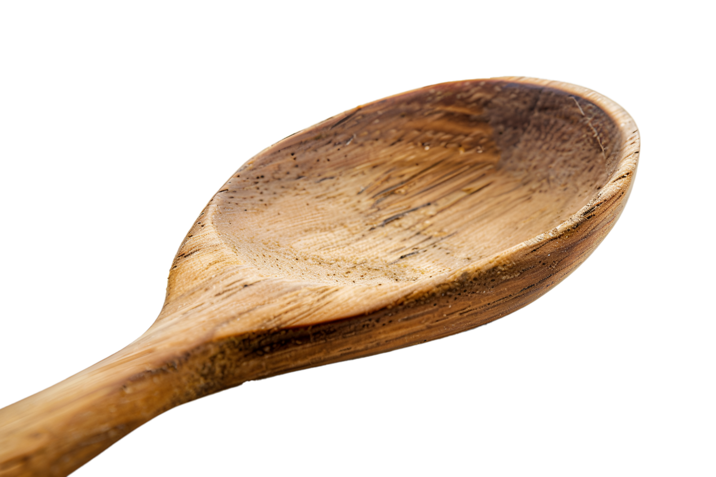 Wooden Spoon Isolated on Transparent Background Realistic Wooden Kitchen Spoon png
