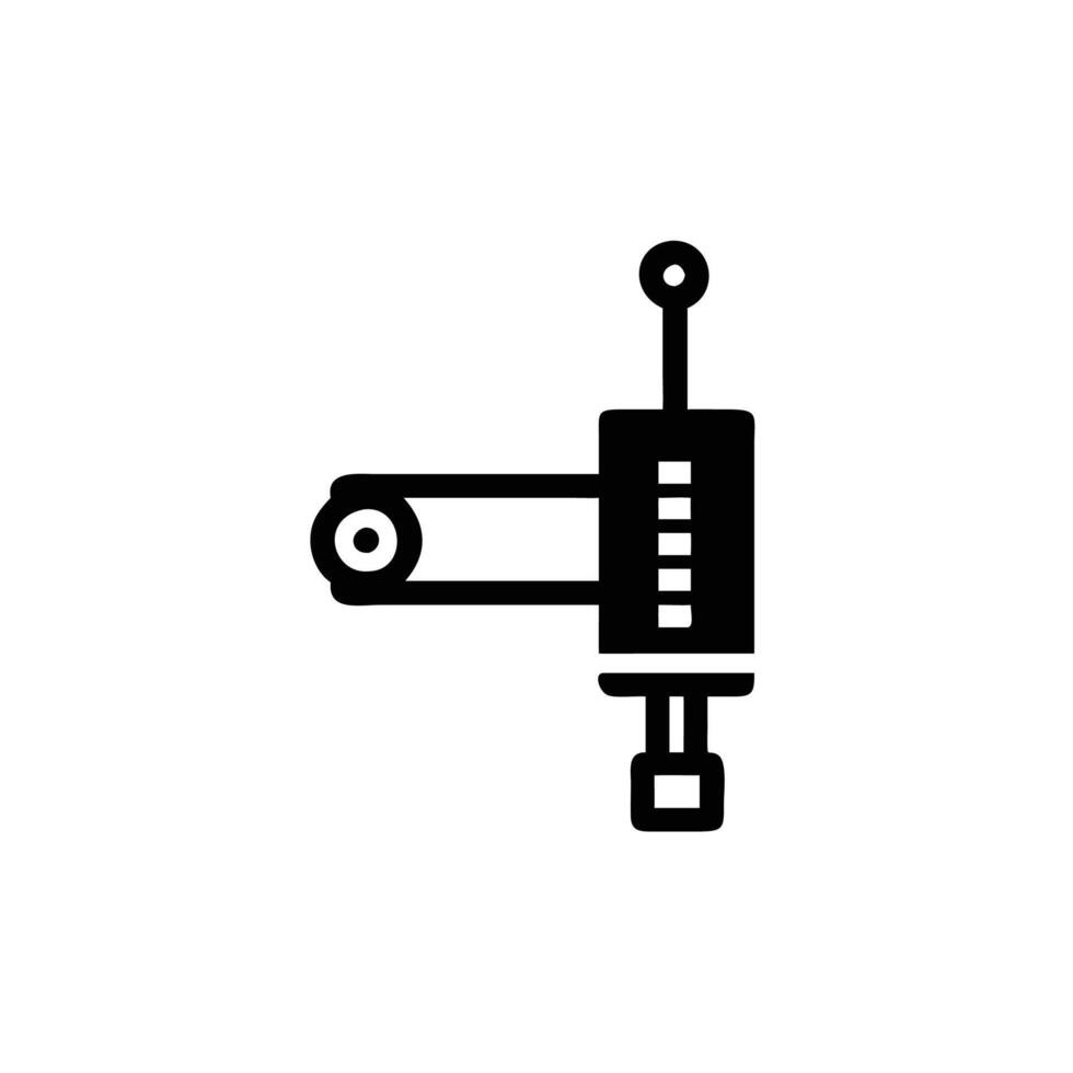 a black and white illustration of a machine vector