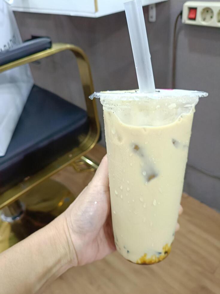 View of fresh drink photo