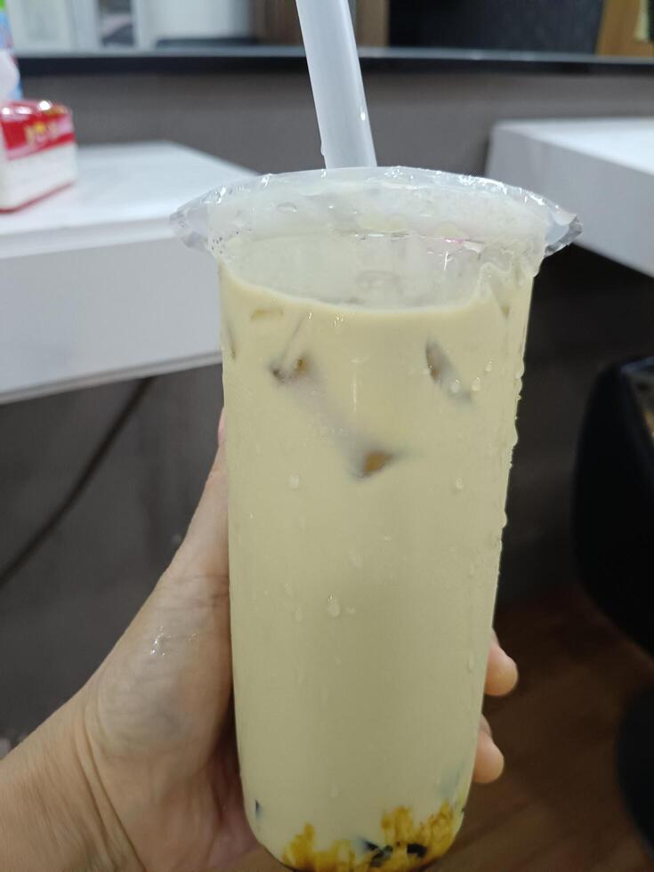 View of fresh drink photo