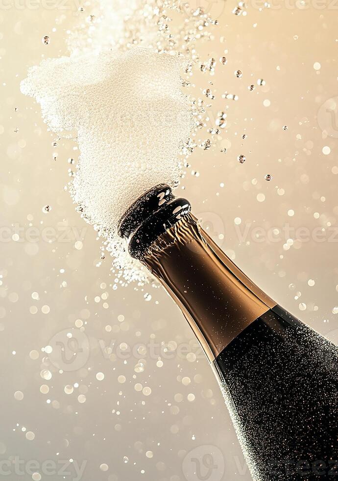 A bottle of champagne photo