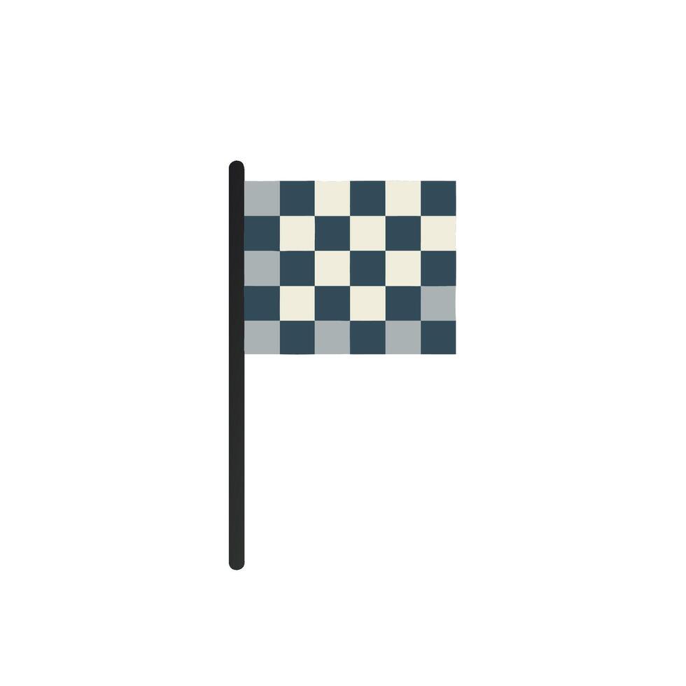 checkered flag icon illustration vector
