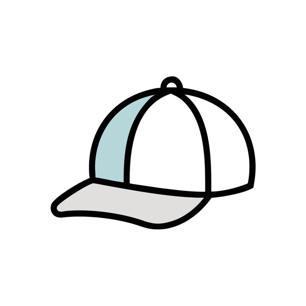a baseball cap icon on a white background vector