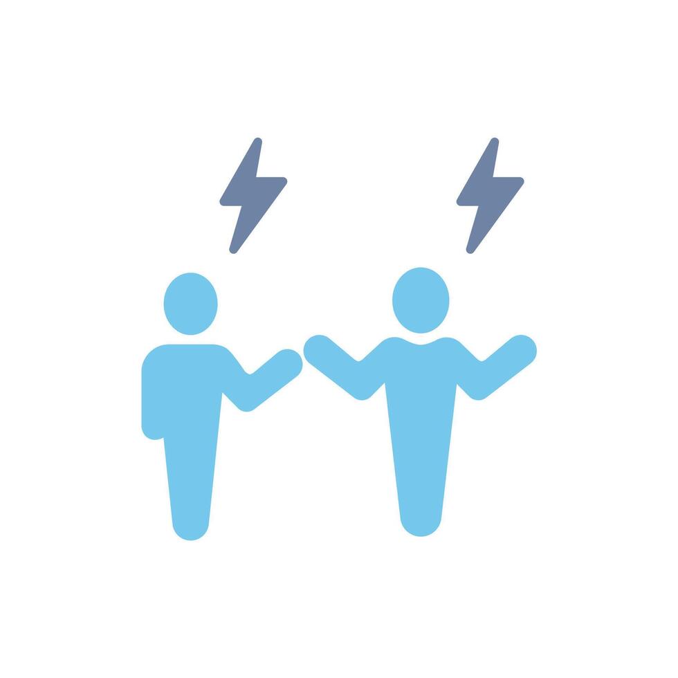 conflict resolution concept line icon. Simple element illustration. conflict resolution concept outline symbol design. vector