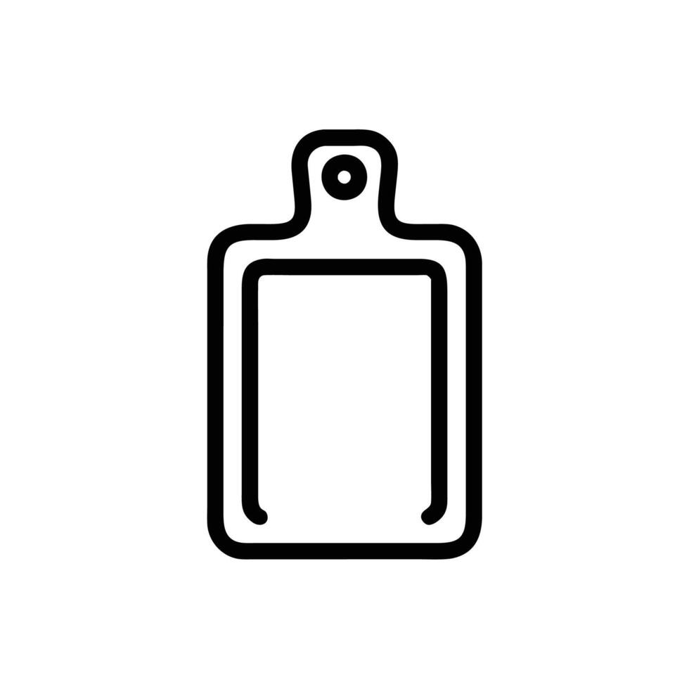 a black and white image of a cutting board vector