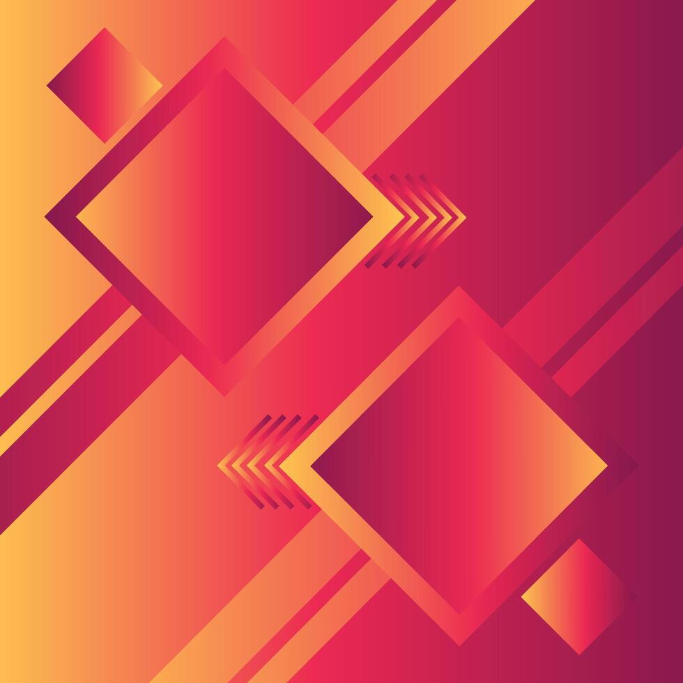 Abstract orange geometrical background vector