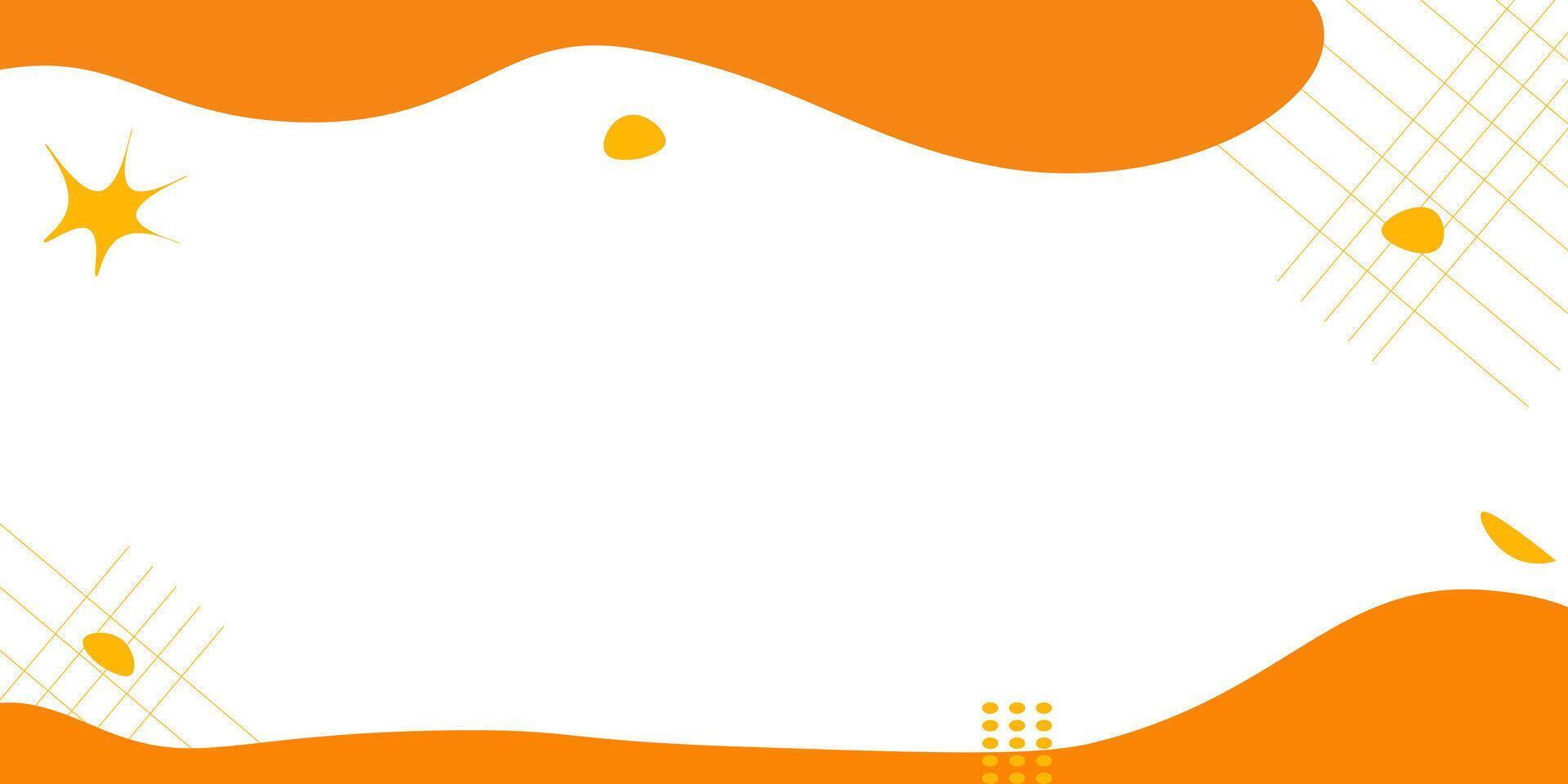 Abstract Orange and White Background Design with Geometric Accents vector