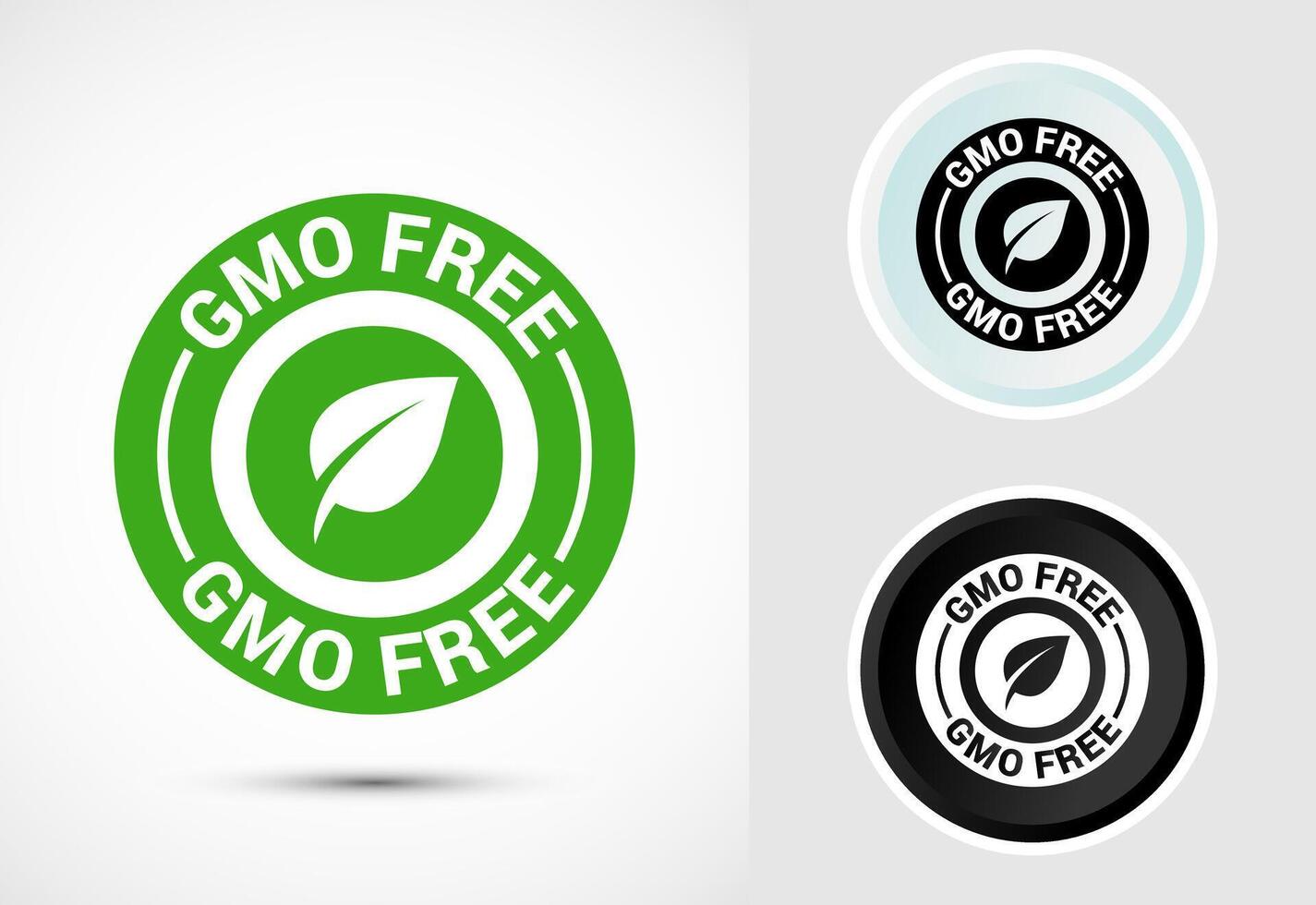 GMO Free Product Icon Design, Icon For Web and mobile application vector