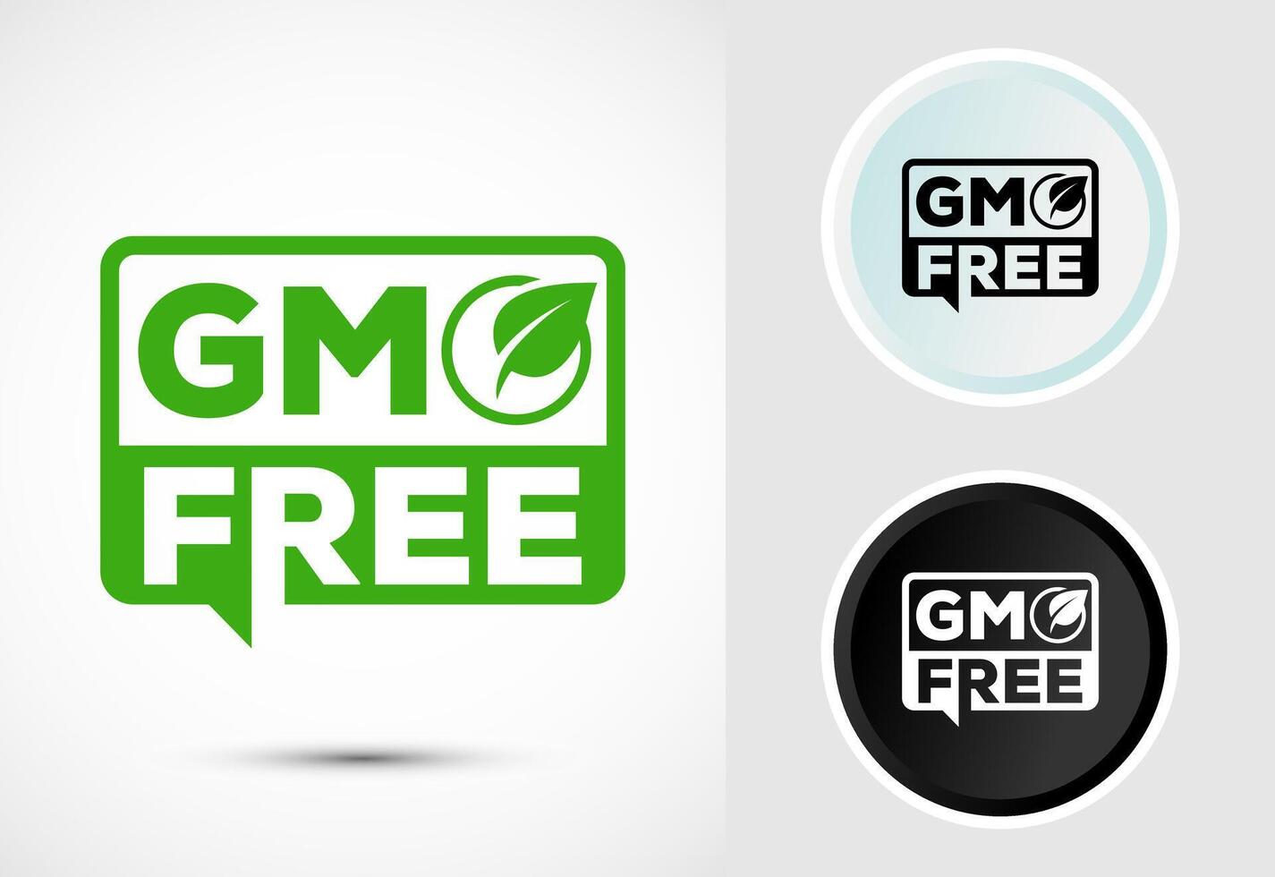 GMO Free Product Icon Design vector