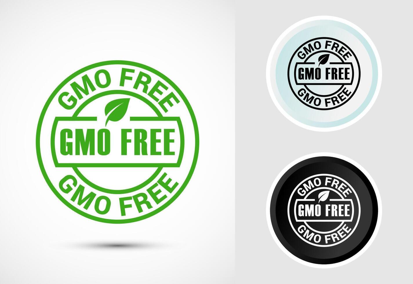 GMO Free Product Icon Design Illustration, Icon For Web and mobile application vector