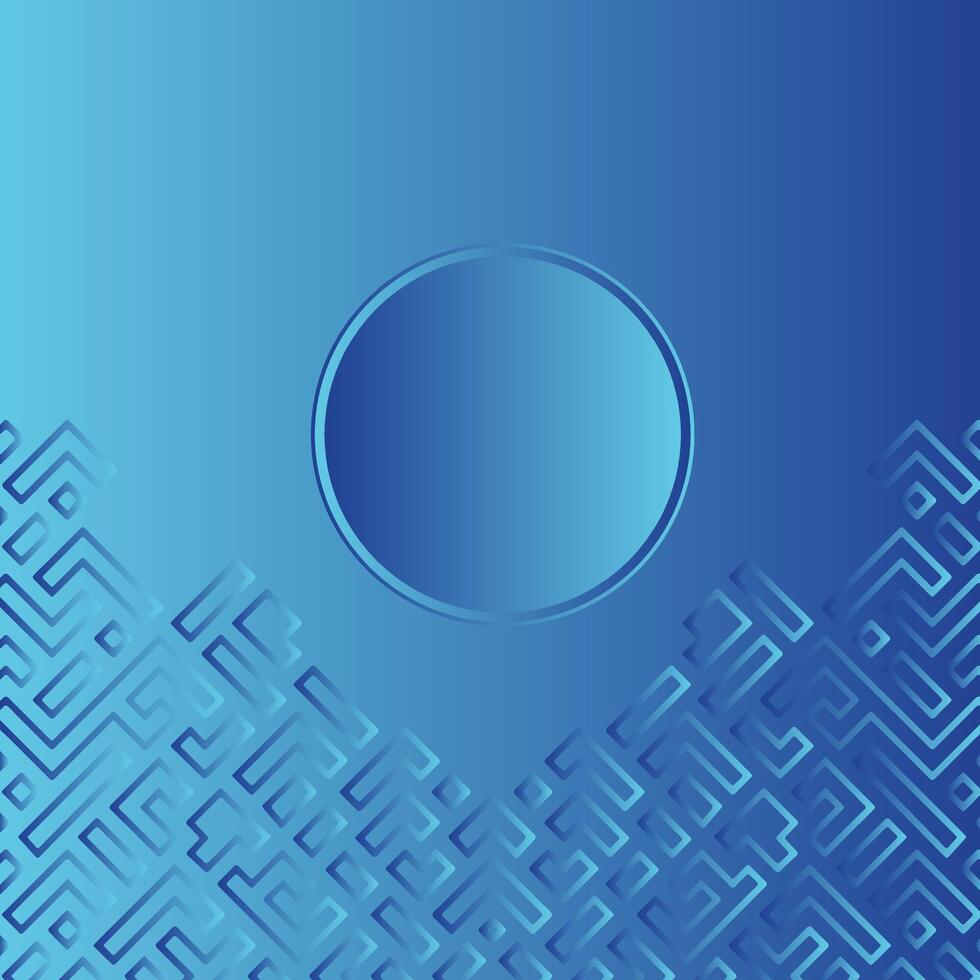 Abstract geometric gradient blue shape background vector