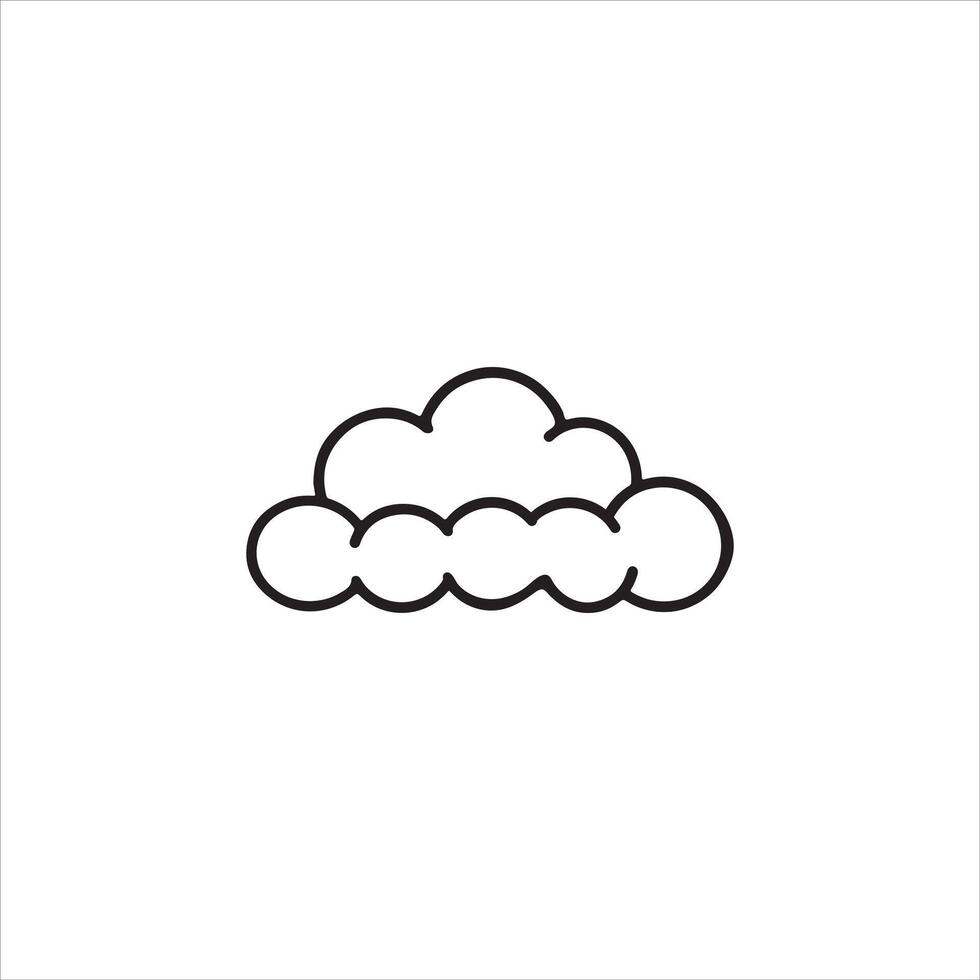 Cloud icon illustration vector