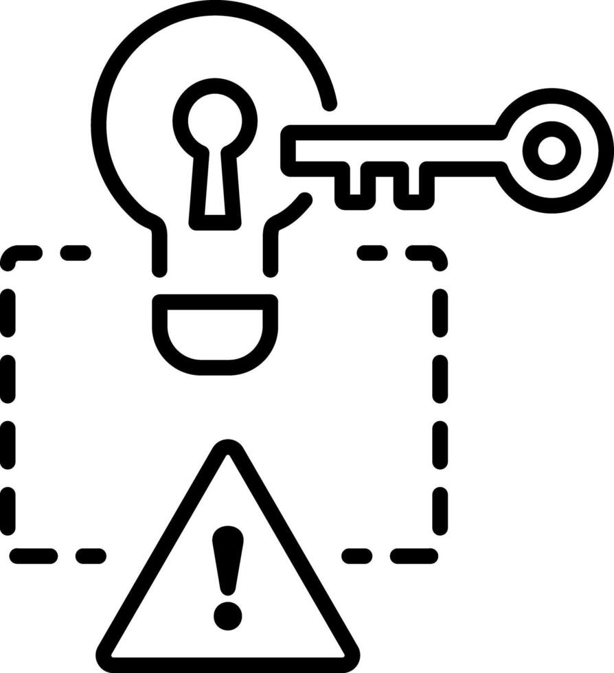 Problem solving icon in linear style vector