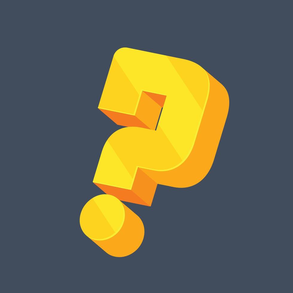 golden quest sign in flat design vector