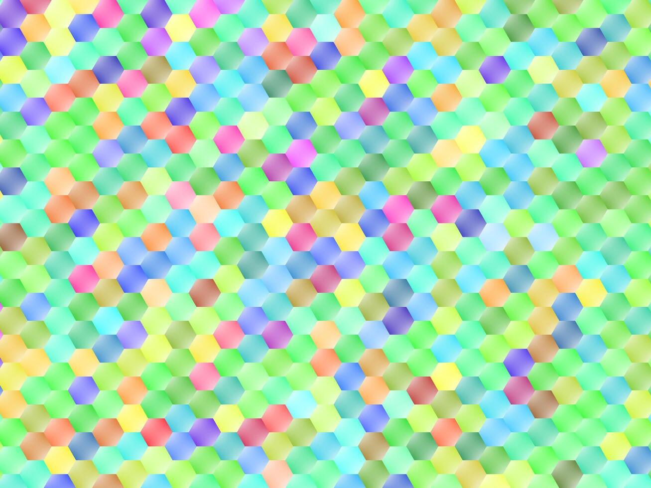 resumen 3d hexagonal modelo. vector