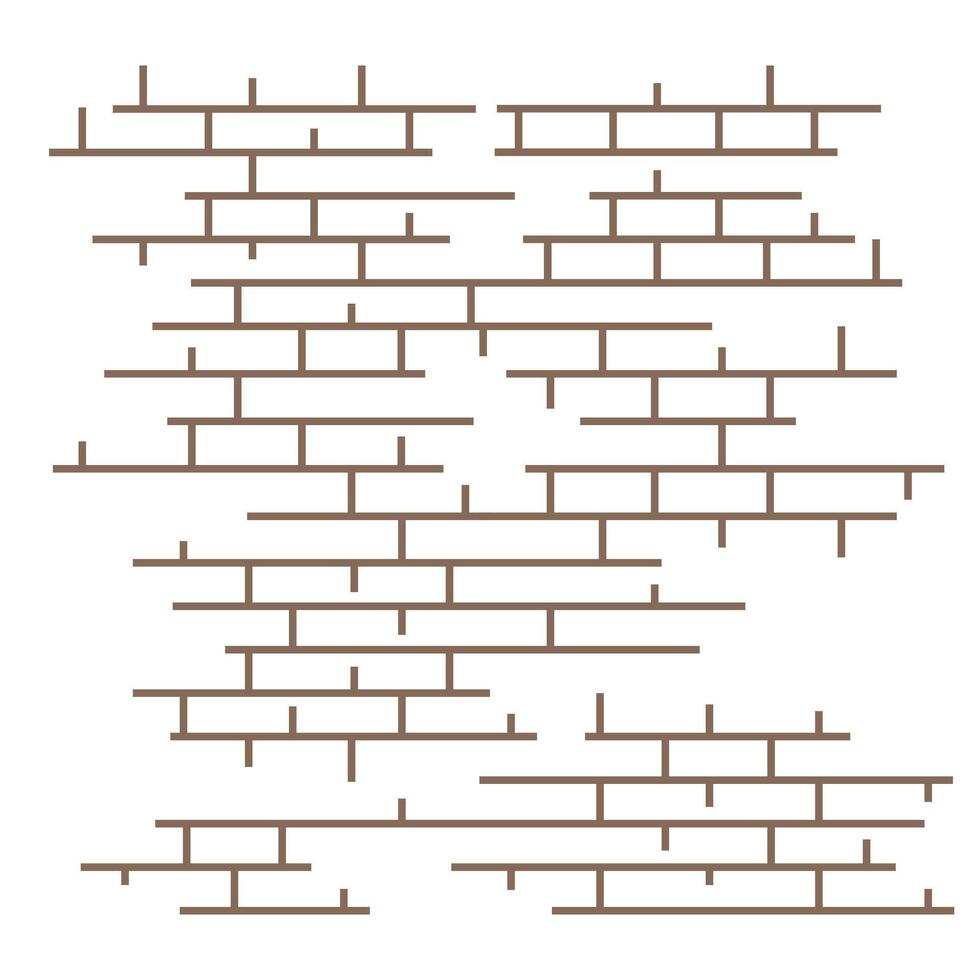 Brick texture. Masonry elements of brick blocks. Brickwork pattern. Brick wall of the house. vector