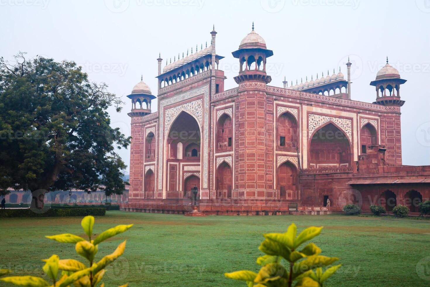 View of The great gateway, Darwaza i rauza, entrance to Taj Mahal in Agra, India. photo