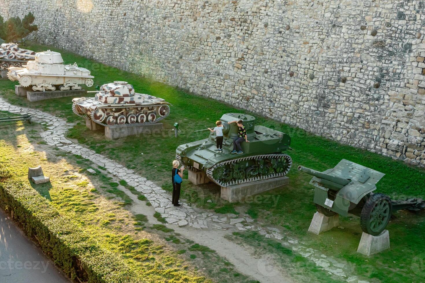 Open-air museum of military equipment photo