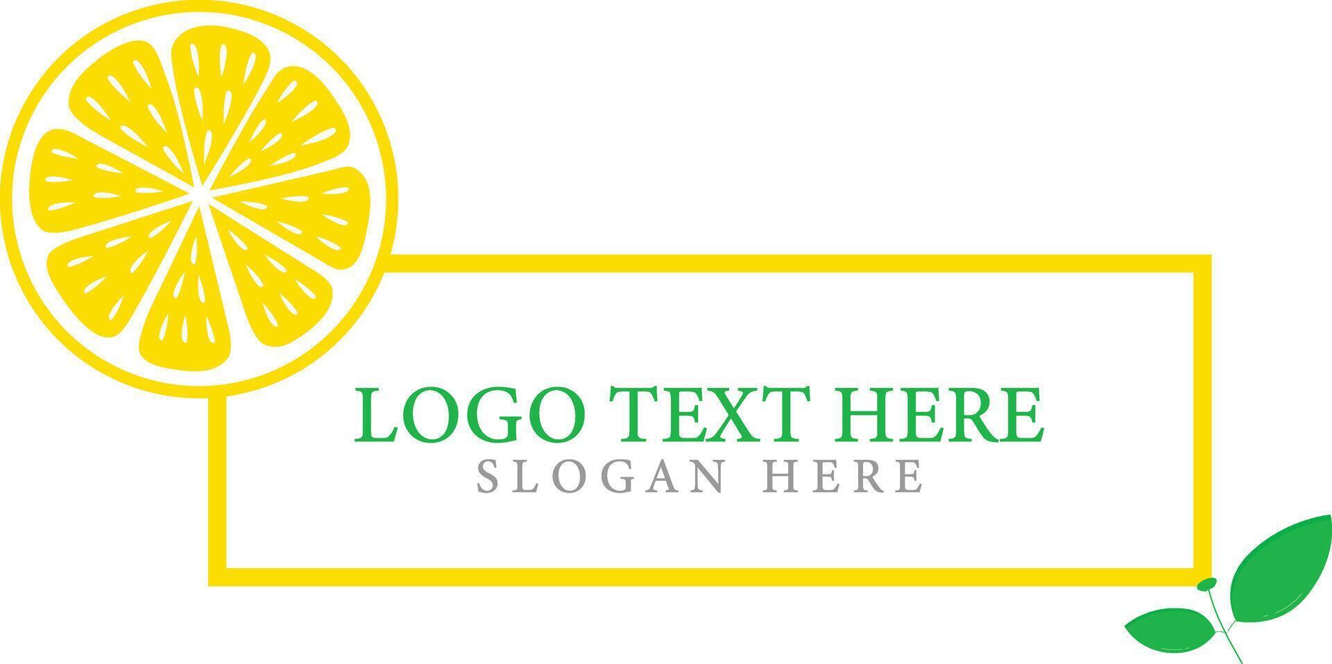 Natural Lemon slice peel leaves illustration design vector