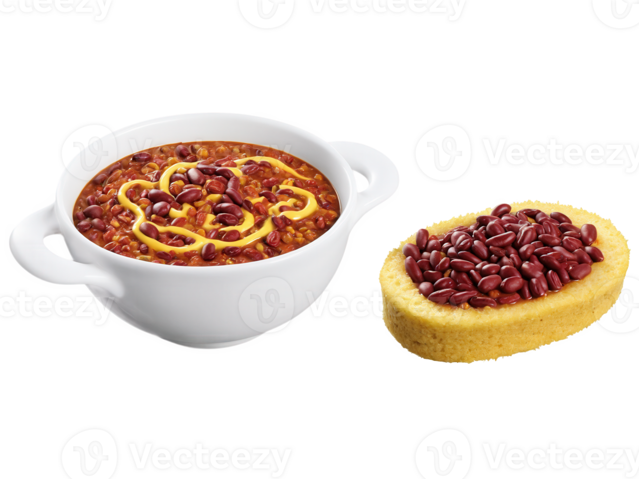 Rattlesnake Chili Spicy chili made with rattlesnake meat, kidney beans, and tomatoes. Served with cornbread and a dollop of sour png