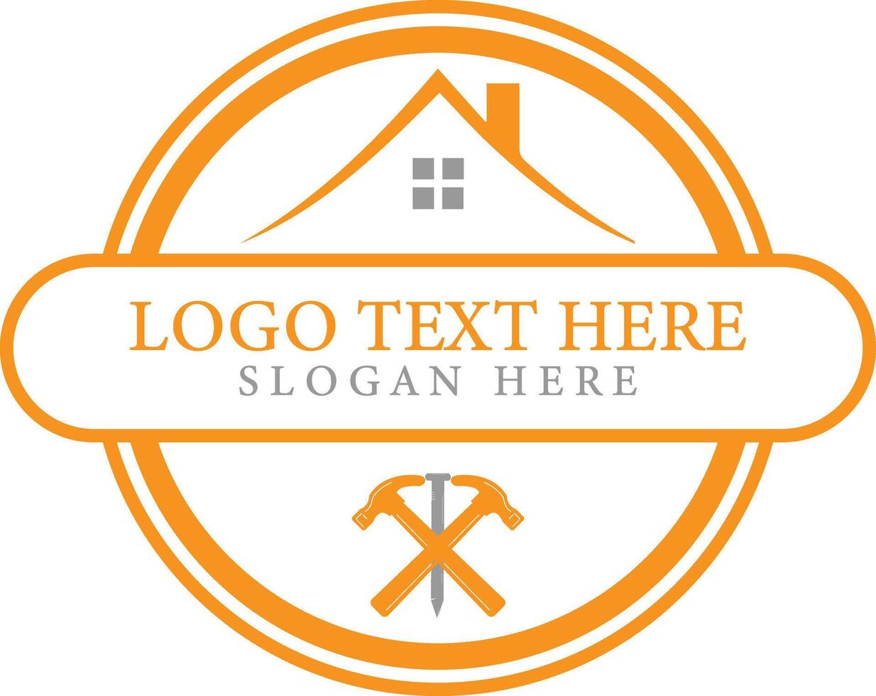 Real estate logo is a professional logo design template for company vector