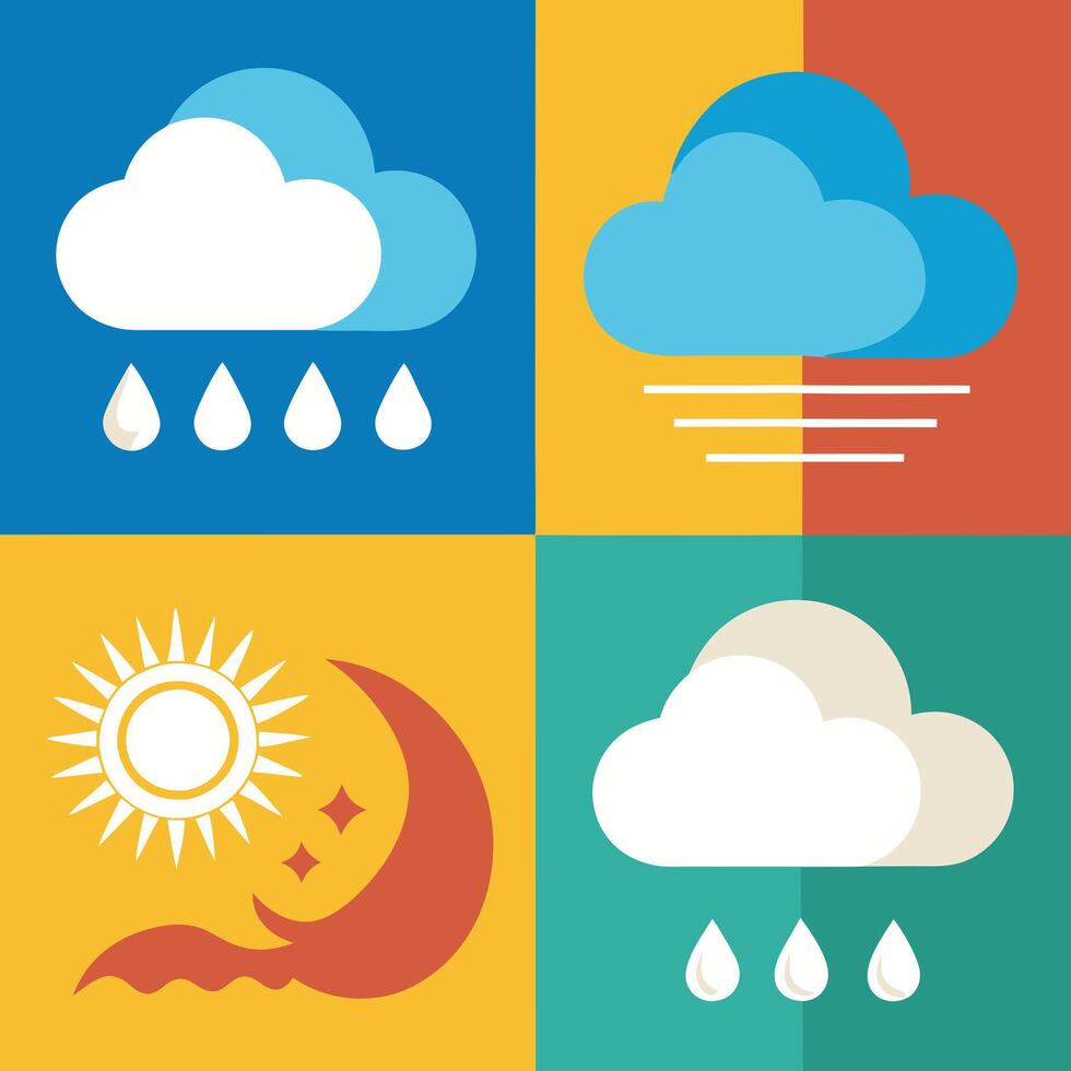 Clouds weather icon design art vector