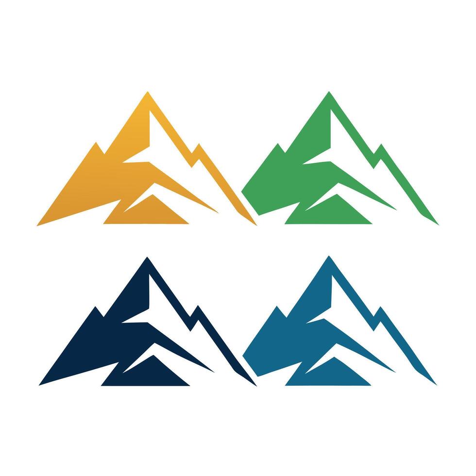 Mountain logo icon design vector
