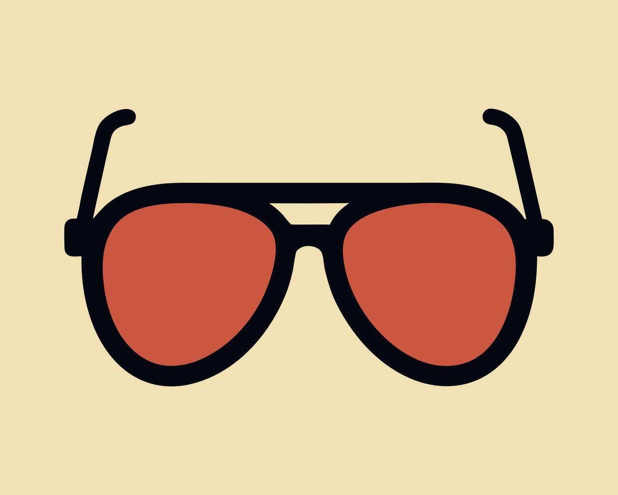 sunglasses silhouette icon art vector